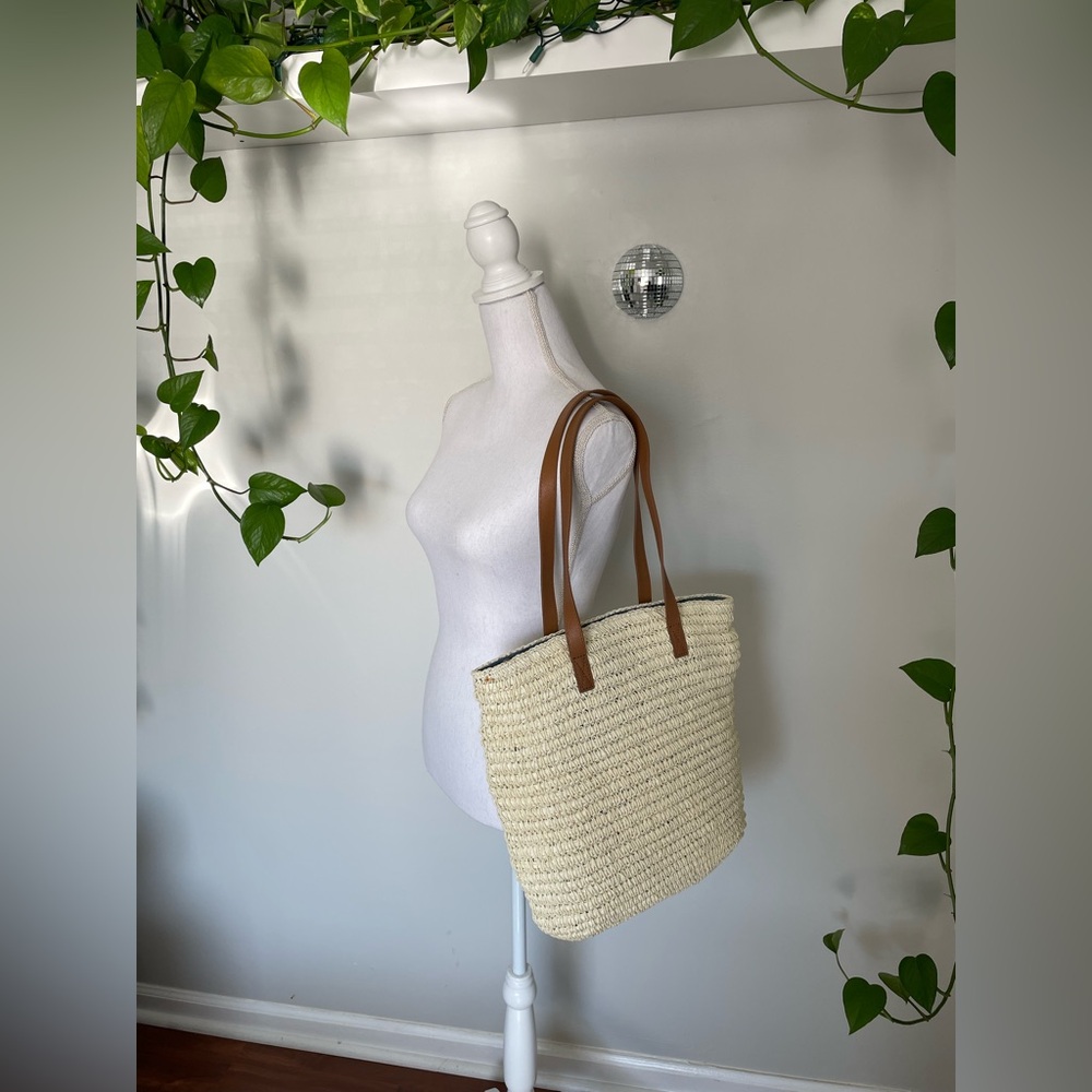 Talbots Paper Straw Tote Bag